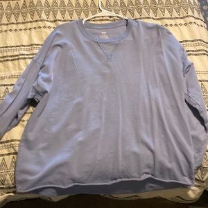 Blue aerie crew neck